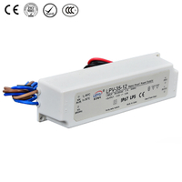 35W Waterproof Switching Power Supply IP67 Protected Plastic Casing 12V 24V Output Voltage 