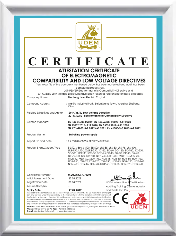 Certificate of Conformity