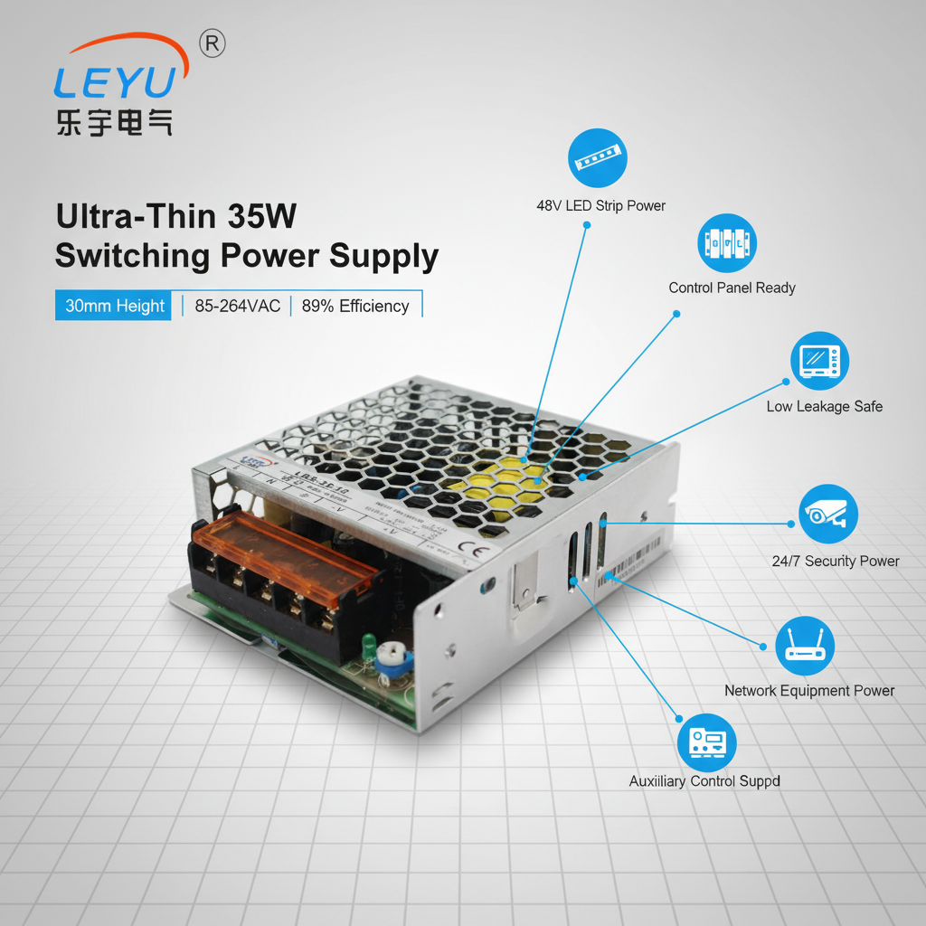 LRS-35-24 35W 24V Single Output Switching Power Supply for 3D Printer CNC