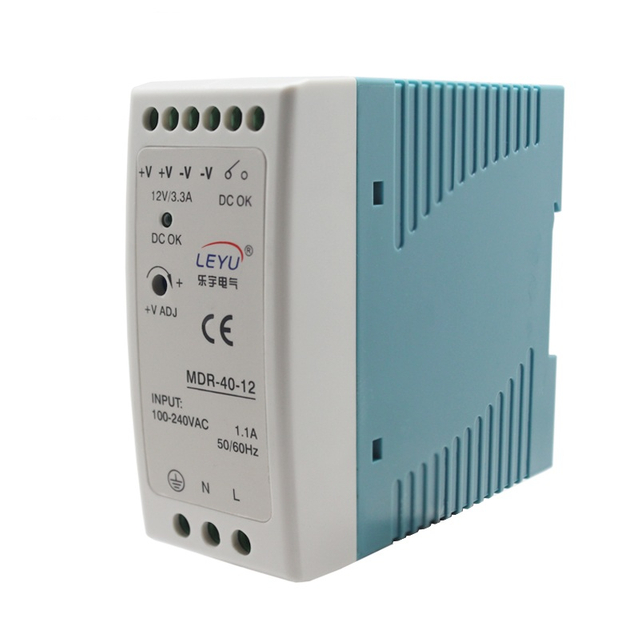 MDR-40-12 40W 12V 3.33A Industrial AC-DC DIN Rail Power Supply for Automation Control