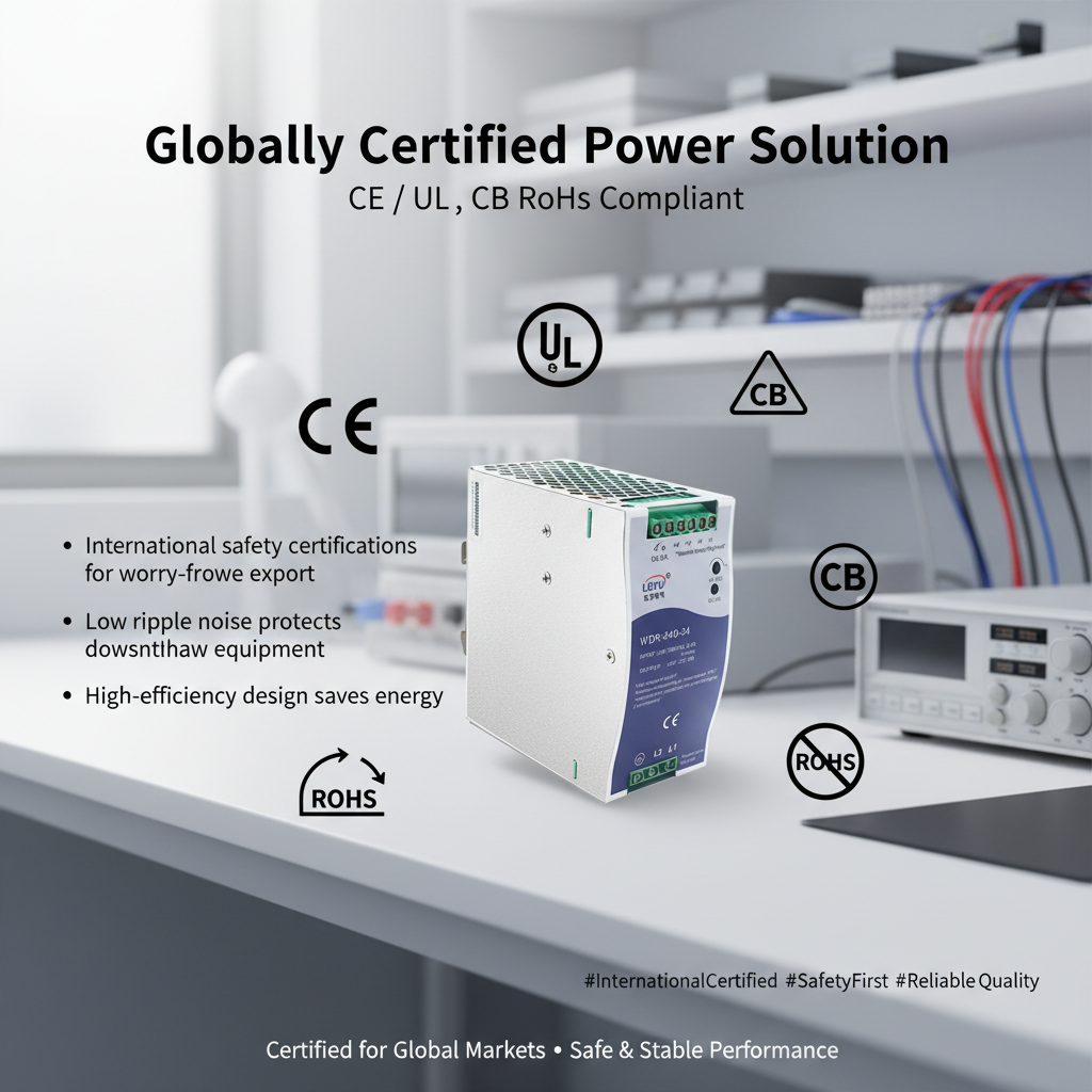 DIN Rail Power Supply 240W 24V WDR-240-24 Industrial Switching Power Supply