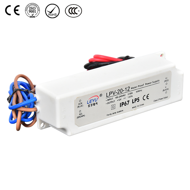Buy 20W Waterproof Power Supply: IP68 Rated Plastic Enclosure with 5V,12V, 24V DC Output