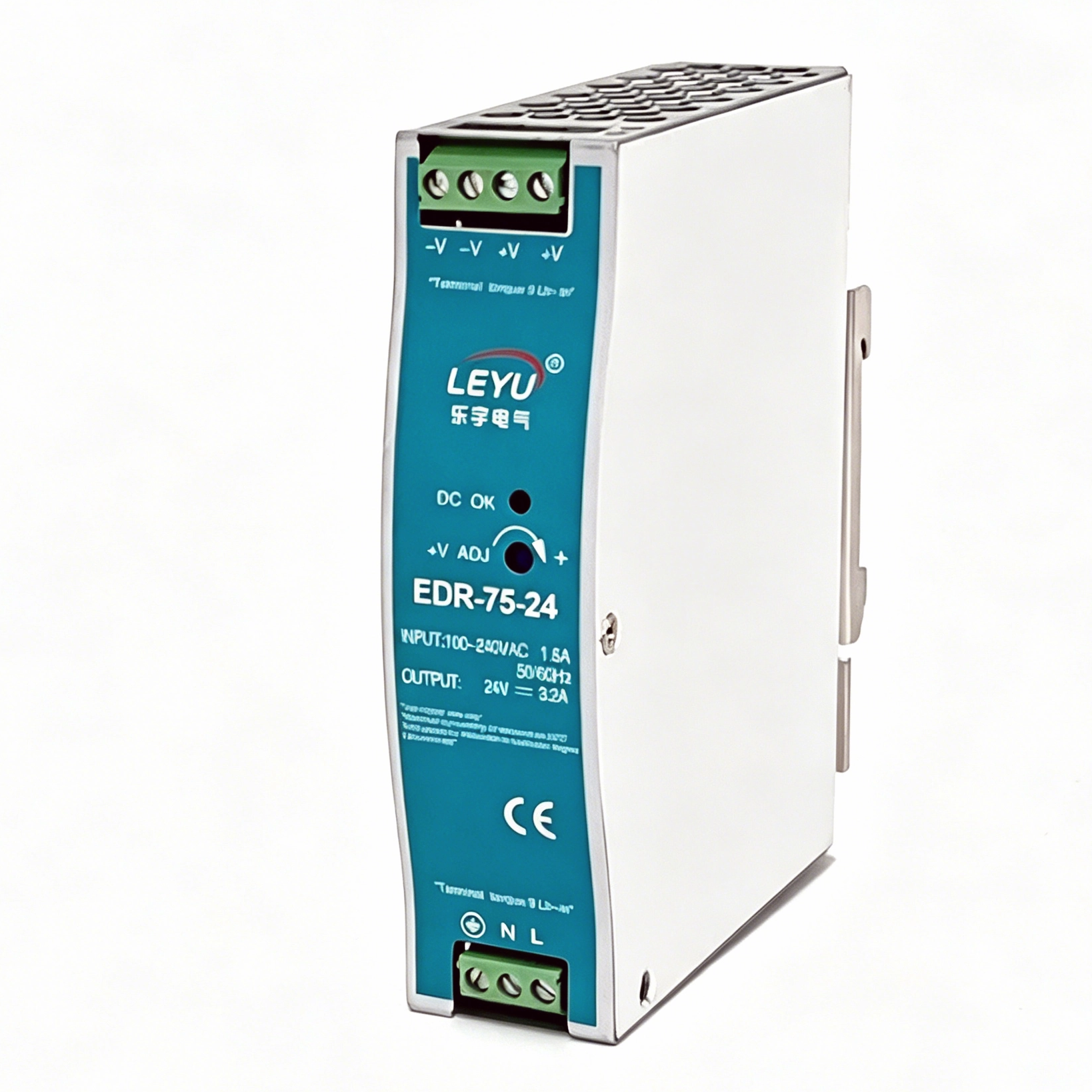  EDR-75-12/24/48 Regulated Power Supply 75W 12V 6.3A / 24V 3.2A / 48V 1.6A Industrial AC-DC Converter