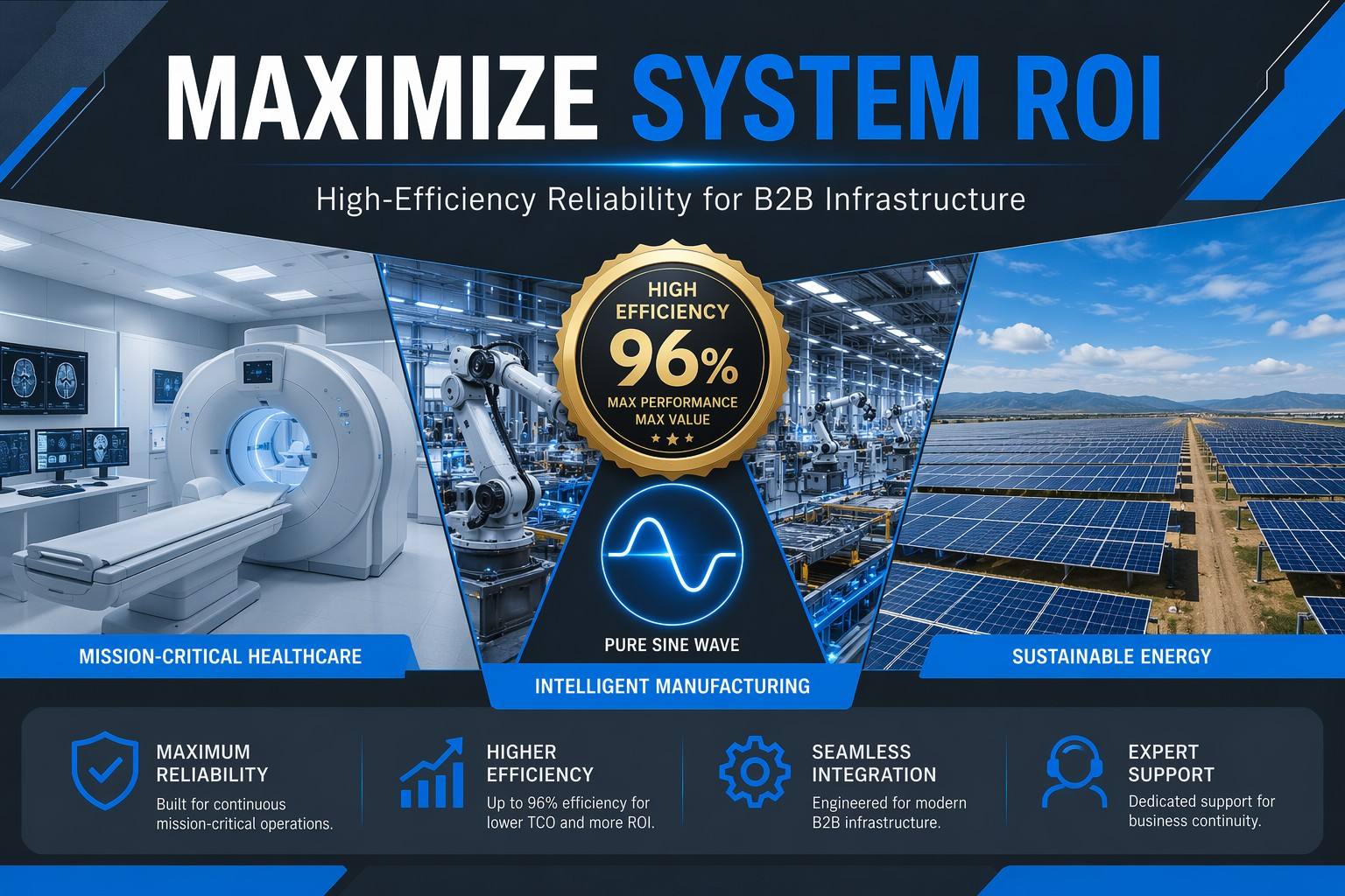 Industrial Power Inverter Applications for Medical and Solar Energy ROI