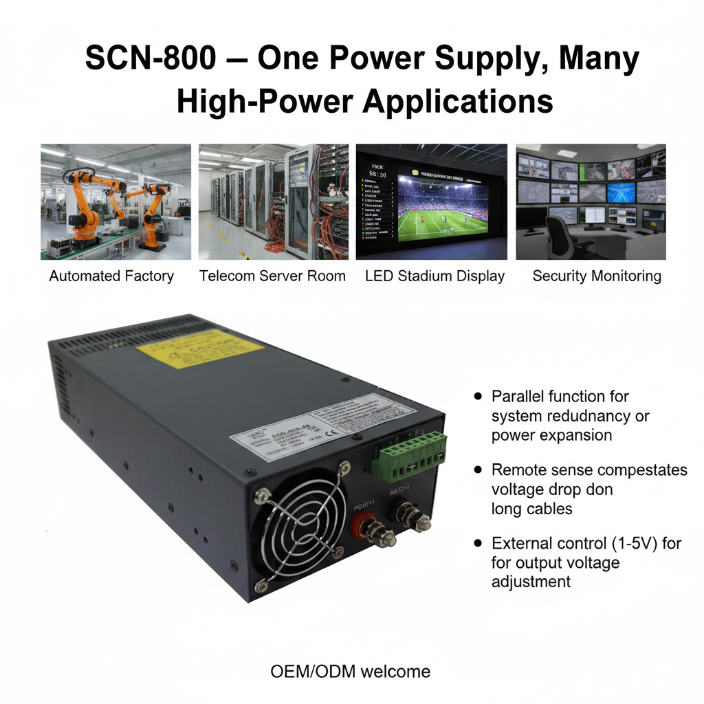 SCN-800 Maximum Watt Power Supply