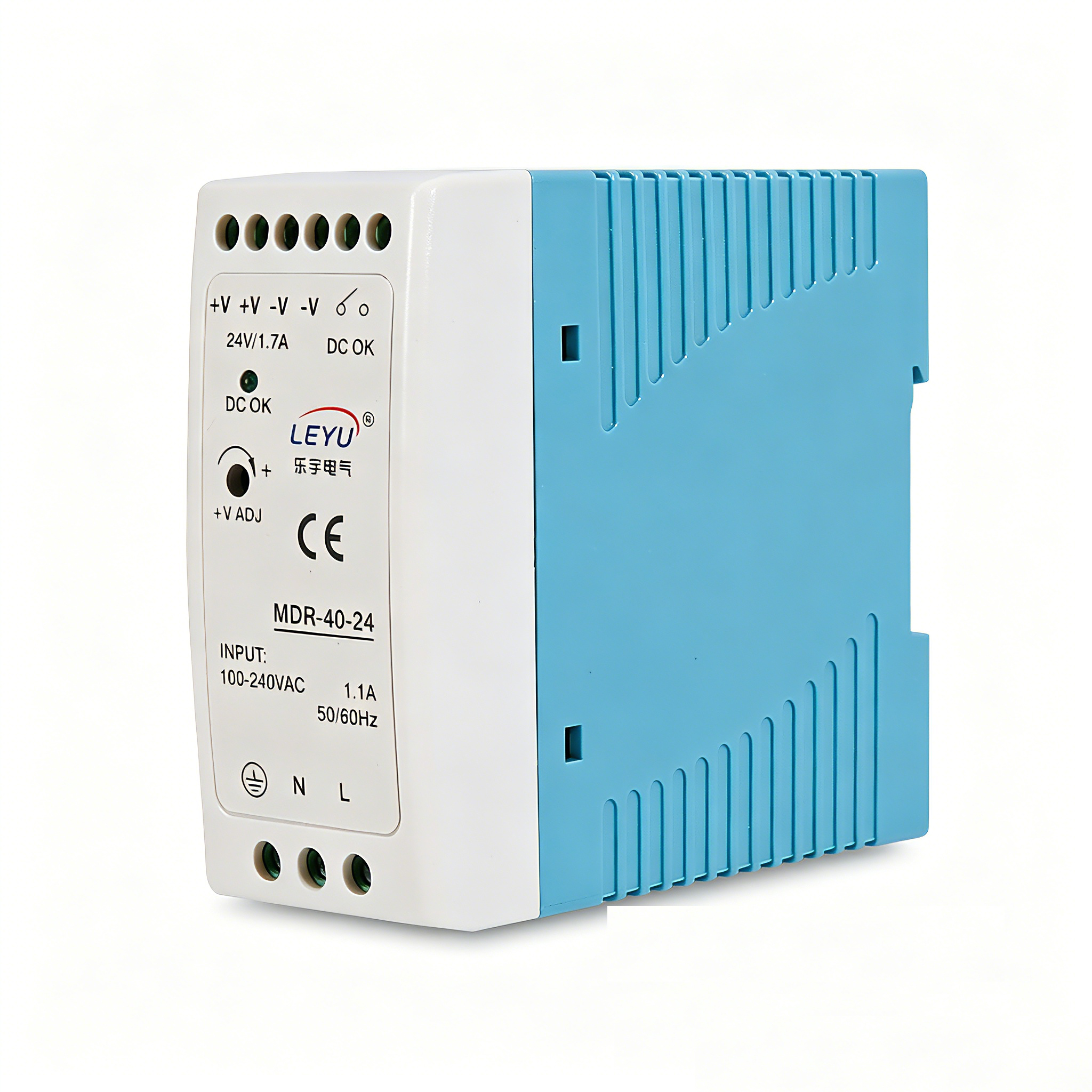 MDR-40 40W Single Output DIN Rail Power Supply Industrial 12V 24V 48V 5V for Automation