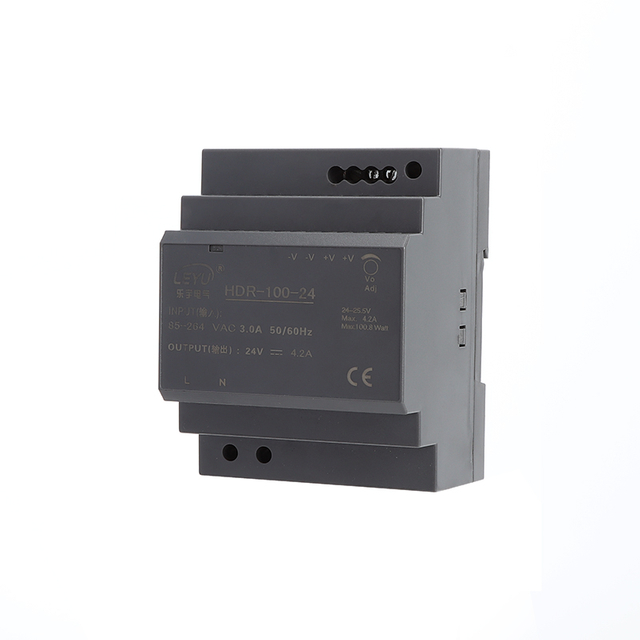 HDR-100 Series 12V 15V 24V 48V DIN Rail Power Supply 100W for Industrial Distribution Box