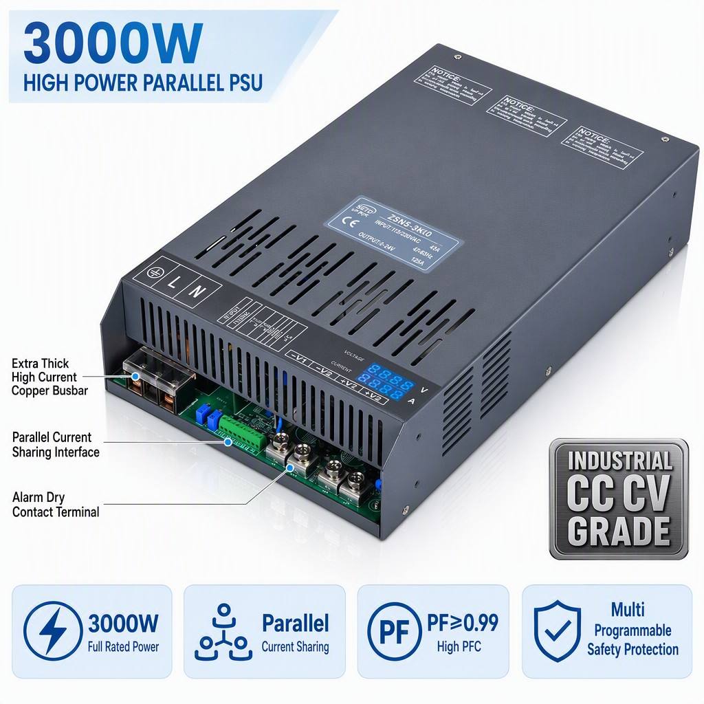 LEYU ZSN5 3K0 parallel current sharing wiring diagram for high power system