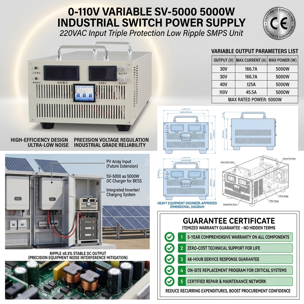 SV-5000 5000W High Power Switching Power Supply 110V 45A