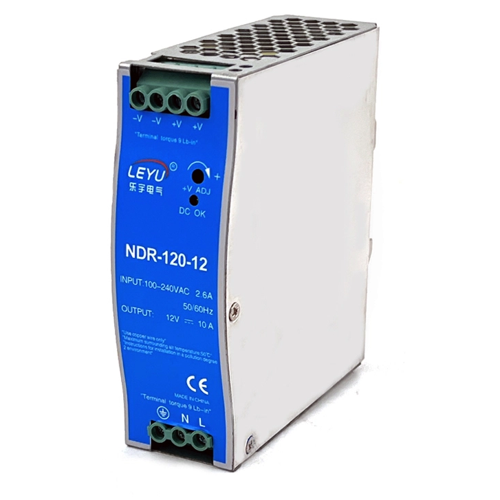 120W Industrial DIN Rail Power Supply 12V 10A NDR-120-12 for Automation